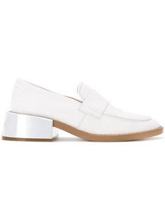 лоферы на широком металлизированном каблуке Mm6 Maison Margiela