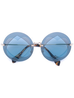 солнцезащитные очки Azure Miu Miu Eyewear