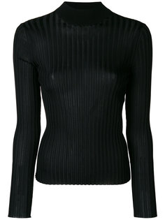 свитер в рубчик с отворотной горловиной Emilio Pucci