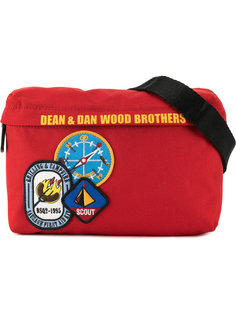 logo patch convertible messenger bag Dsquared2