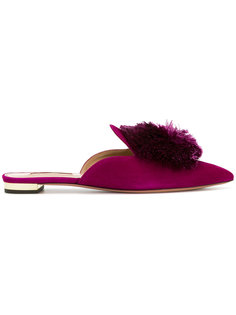 мюли с заостренным носком Powder Puff Aquazzura