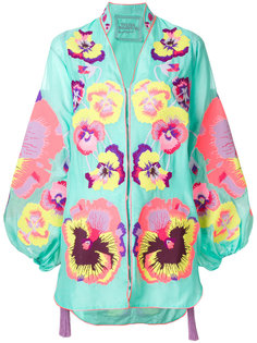 туника с вышитыми анютиными глазками Yuliya Magdych