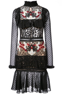 кружевное платье мини Victorian Patbo