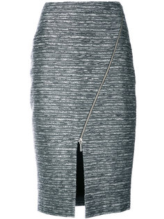 твидовая юбка-карандаш с молнией спереди Patbo