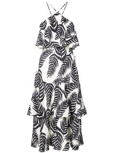 платье халтер с пальмовым принтом  Patbo