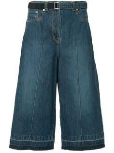 укороченные джинсовые кюлоты Sacai