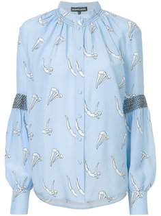 рубашка без воротника с принтом акробатов Markus Lupfer