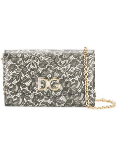 клатч с кружевным узором Dolce & Gabbana