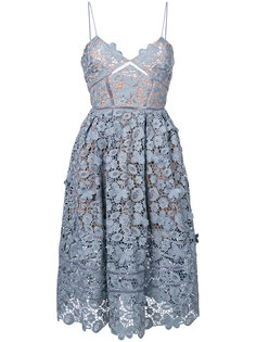 платье из цветочного кружева Self-Portrait
