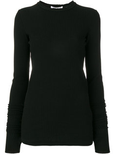 ребристый топ с необработанными краями Helmut Lang