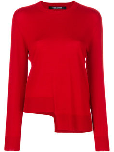 джемпер с асимметричным подолом Neil Barrett