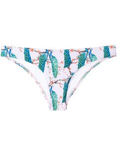 peacock print bikini bottoms Verdelimon