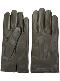 кожаные перчатки Emporio Armani