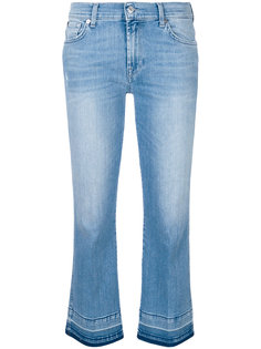 расклешенные укороченные джинсы 7 For All Mankind