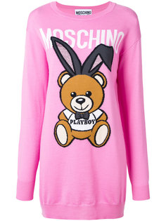трикотажное платье Playboy Teddy Moschino