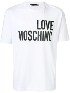 футболка с принтом логотипа Love Moschino