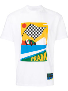 футболка с принтом Prada