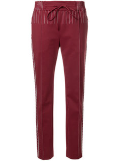 брюки с контрастной строчкой Valentino