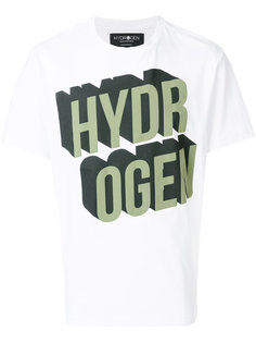 футболка с принтом логотипа Hydrogen