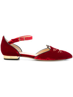 velvet Kitty flats Charlotte Olympia