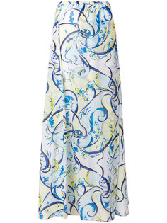 юбка с цветочным принтом  Emilio Pucci