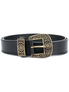 engraved buckle belt Alberta Ferretti