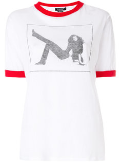 футболка с контрастной горловиной  Calvin Klein 205W39nyc