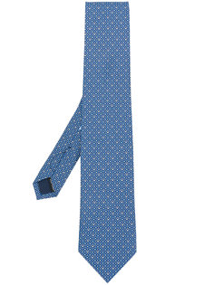 галстук с принтом double Gancio  Salvatore Ferragamo