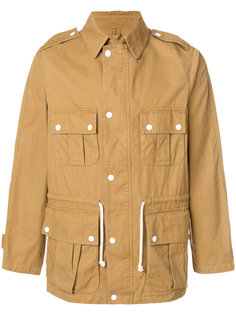 куртка с заостренным воротником и накладными карманами Maison Kitsuné