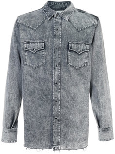 выбеленная джинсовая рубашка  Saint Laurent