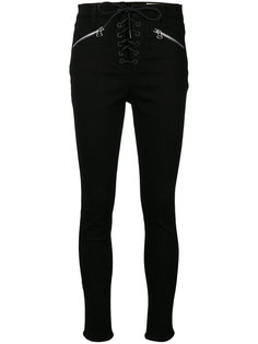 брюки скинни со шнуровкой  Rag & Bone /Jean