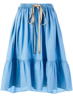 поплиновая расклешенная юбка  Fendi