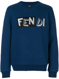 толстовка с принтом-логотипом  Fendi
