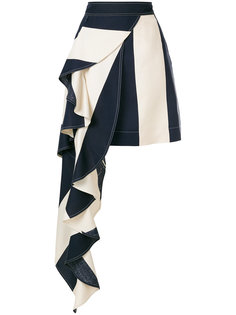 асимметричная юбка в полоску Calvin Klein