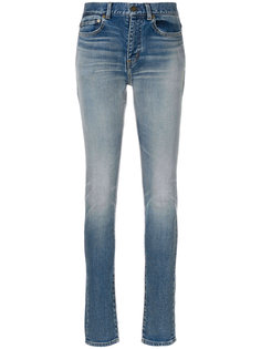 выцветшие джинсы скинни  Saint Laurent