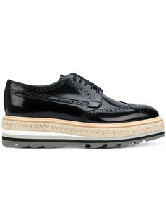 броги на платформе Prada