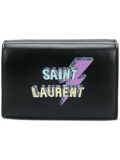 бумажник с принтом логотипа Saint Laurent