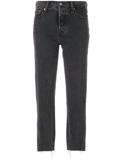 укороченные джинсы прямого кроя Levis