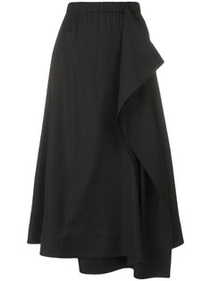 pin striped ruffle skirt Cédric Charlier