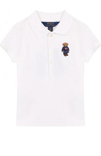 Хлопковое поло с вышивкой Polo Ralph Lauren