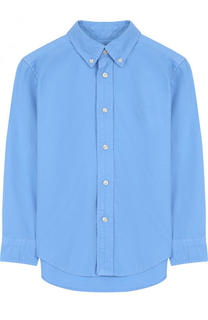 Хлопковая рубашка с воротником button down Polo Ralph Lauren