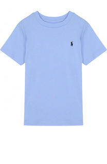 Хлопковая футболка с логотипом бренда Polo Ralph Lauren