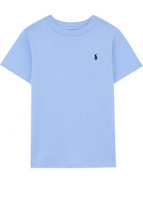 Хлопковая футболка с логотипом бренда Polo Ralph Lauren