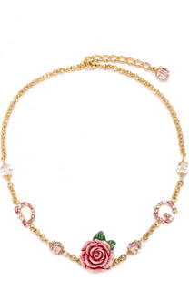 Колье с декором и кристаллами Swarovski Dolce &amp; Gabbana