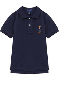 Хлопковое поло с вышивкой Polo Ralph Lauren