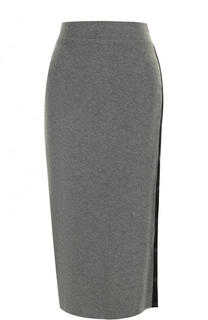 Однотонная вязаная юбка-карандаш DKNY
