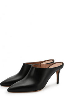 Кожаные мюли с острым мысом BOSS