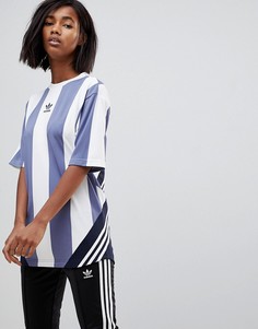 Сине-белая футболка Adidas Originals Nova Goalie - Синий