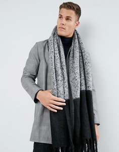 Серый фактурный шарф ASOS - Серый