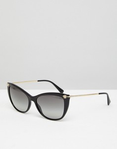 Черные солнцезащитные очки кошачий глаз Versace 0VE4345B - 57 мм - Черный